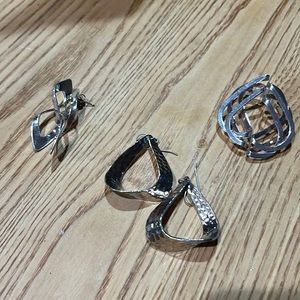3 sets of earrings